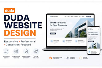 design a professional duda website for your business with duda website builder
