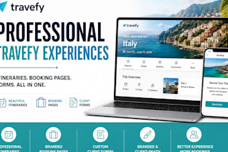 design travefy itinerary travel booking client forms for travel advisors