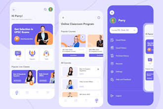 develop education app, elearning app, online course and lms mobile app