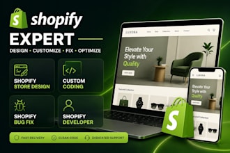do shopify store design, be shopify developer and clone shopify store