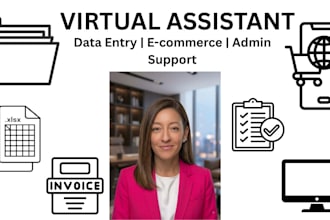 be your virtual assistant for e commerce data entry and admin tasks