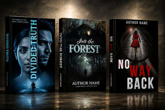 do fantasy book cover and thriller book cover design