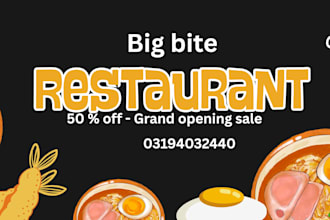 design eye catching sale poster and social media post