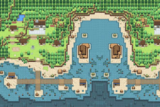 create pokemon tileset, pixel map, rpg maker mv, gen3, overworld asset, rom hack
