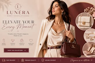 design elegant beauty and fashion social media posts