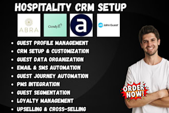 setup hospitality crm via cendyn amadeus guestjoy loyally ai revinate guests