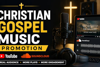 promote your christian gospel music on youtube and soundcloud