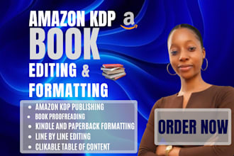 do KDP book editing kindle paperback book formatting amazon KDP publishing