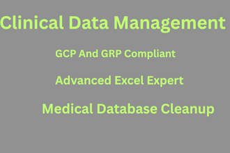 clinical data management and excel database cleanup