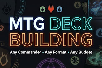 build an mtg deck around any commander, card, or idea