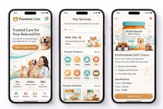 build pet care marketplace app, pet grooming and boarding, dog walking website