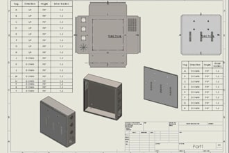 design sheet metal electrical enclosures and cad control panel boxes dfm