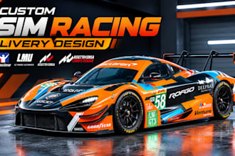 custom iracing, lmu, assetto corsa gt3 liveries,  trading paints spec map