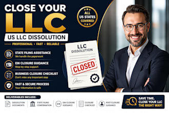 dissolve your US llc and assist with state business closure