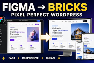convert figma to bricks builder wordpress website with pixel perfect site design