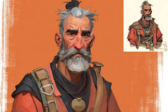 draw anime, realistic portrait or dnd character