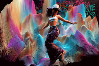 paint digital abstract art works