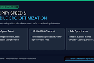 speed up shopify store performance and boost mobile cro
