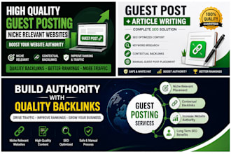 do guest posting with high quality SEO backlinks