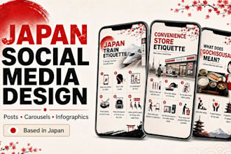 design engaging japan social media posts and carousels