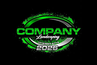 design unique agriculture landscape and lawn care logo