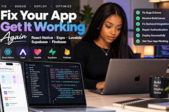 fix react native app expo deploy lovable web app fix supabase firebase backend