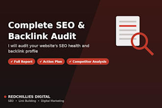 audit your website SEO and backlinks with a full report