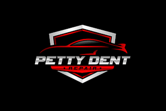 design automotive brand logo with dent repair company