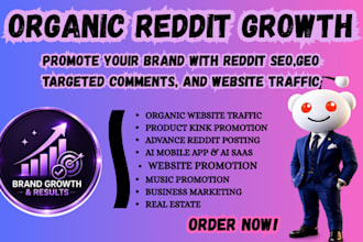promote your brand with reddit SEO posts ,brand mentions and targeted comment