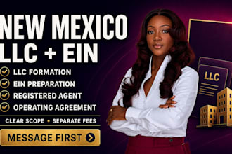 form new mexico llc and prepare ein application document for non us document