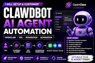 set up openclaw clawdbot ai agent automation oon vps