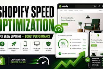 speed up shopify store, fix slow loading and optimize performance