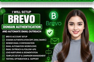 setup brevo domain authentication and automate email outreach