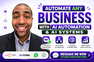 ai automation, n8n workflow, whatsapp chatbot, makecom automation