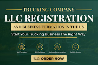 register a US llc for your trucking company and business