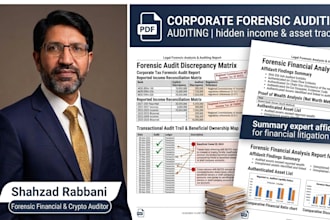 perform forensic financial analysis and crypto asset tracing
