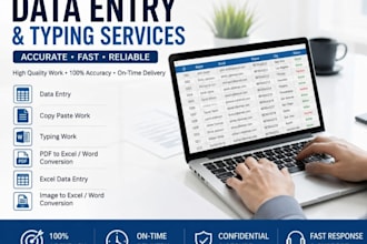 do accurate data entry and typing work