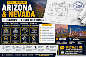 prepare arizona and nevada structural permit drawings