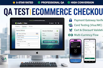 provide QA test your ecommerce checkout and payment flow