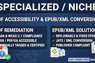 remediate PDF accessibility and convert PDF to epub XML