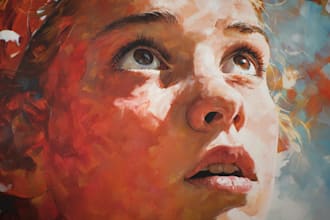 oil painting portrait and illustrations
