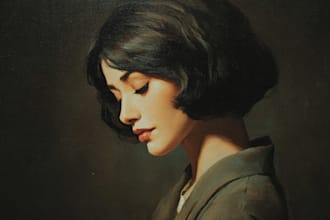 unique oil painting portrait