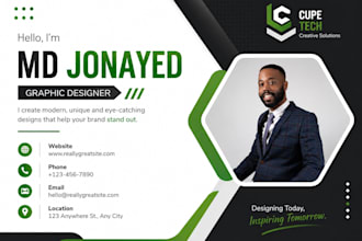 design a professional modern business card