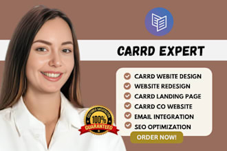 build carrd landing page website carrd redesign card co website