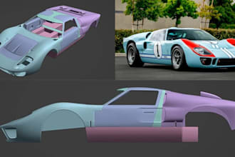 custom 3d car modelling 3d truck rc car automotive vehicle design for 3d print