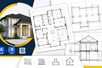 draw foundation plans, residential construction drawings, layouts