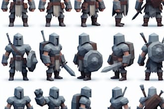 create high quality roblox 3d models and assets