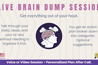 organize your brain dump into clear categories