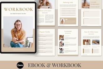 design a professional canva ebook workbook leadmagnet and pdf