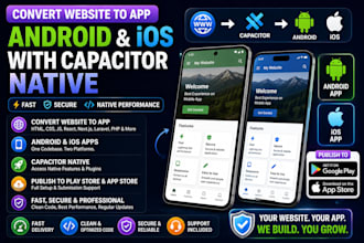 convert website to app android and ios publish play store capacitor native